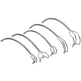 Cureved atrial rakes